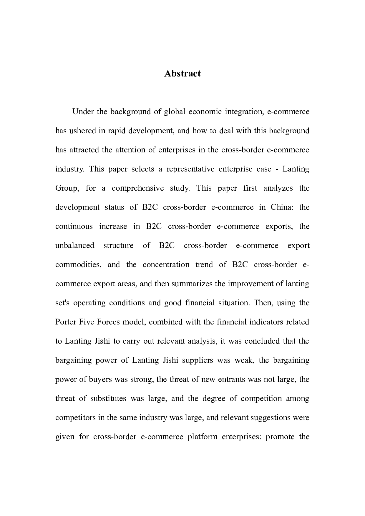 中国跨境电商平台企业战略分析&mdash;以兰亭集势为例-13549字.docx 第2页