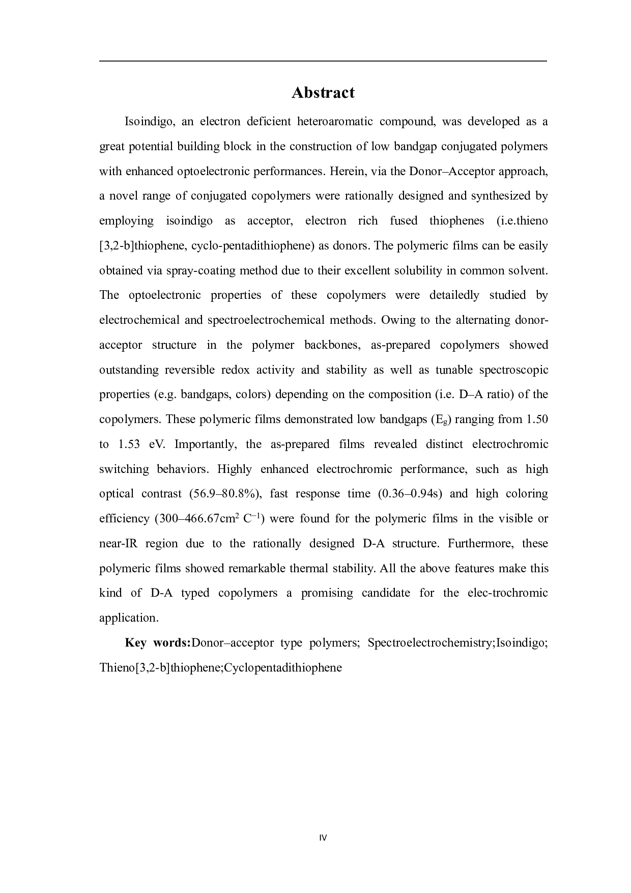 基于异靛蓝的新型D-A型共轭聚合物作为高效电致变色材料的研究-8846字.pdf 第2页