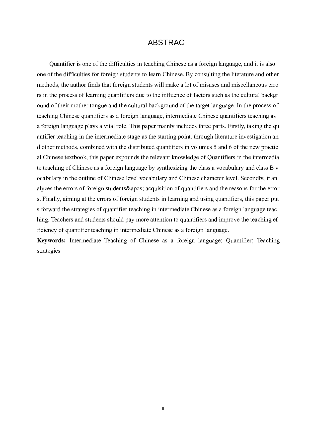 中级对外汉语教学中量词教学策略分析-11850字.docx 第2页