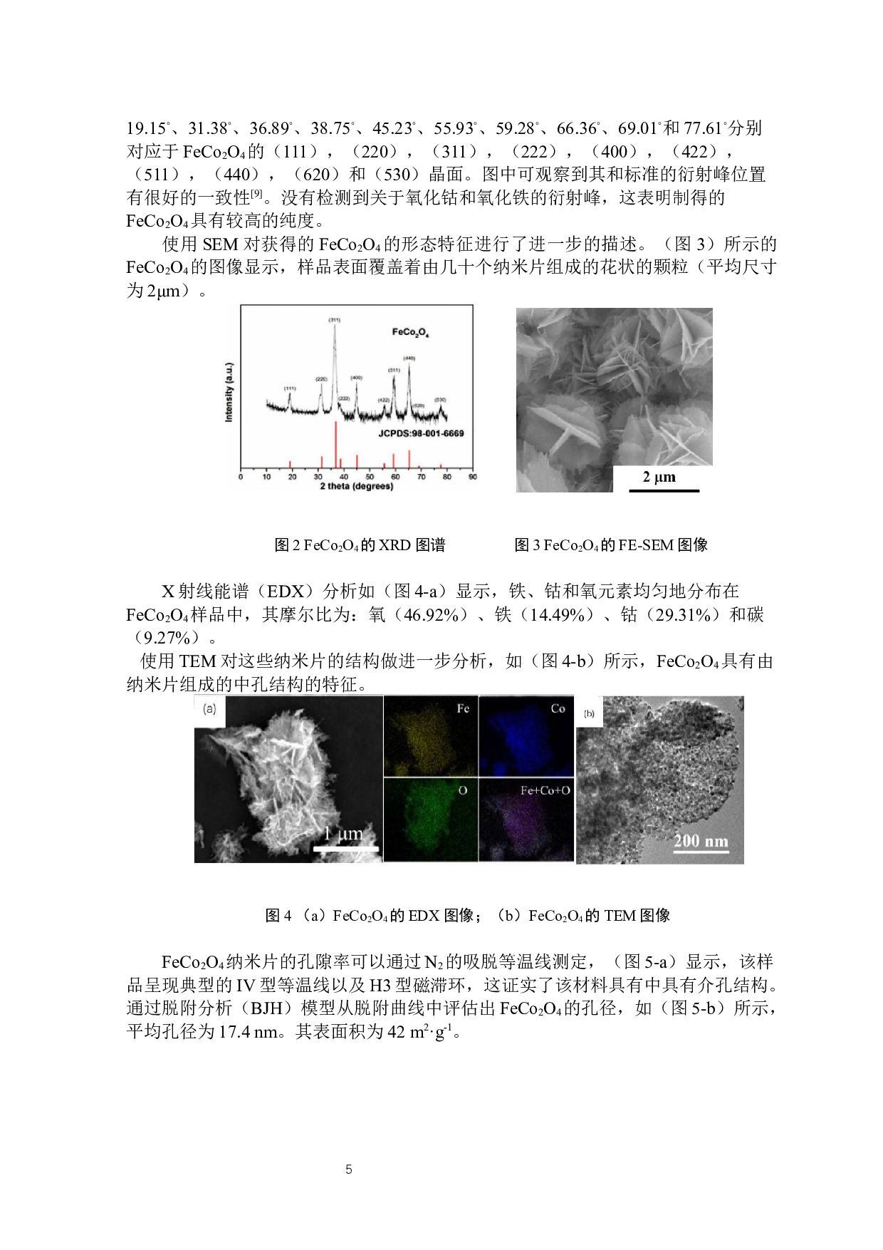 FeCo2O4电极材料的制备及其性能研究-4383字.docx 第6页