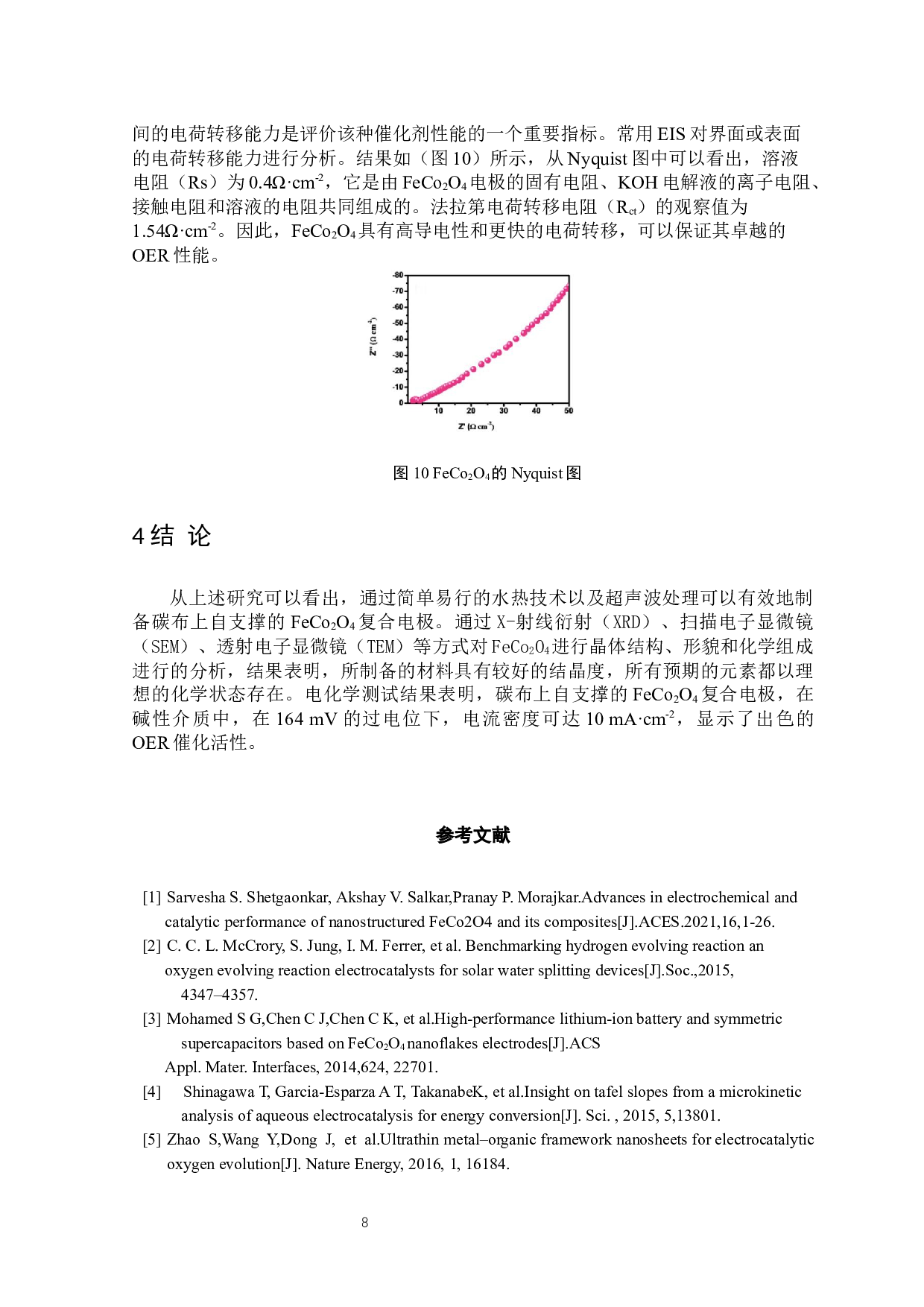 FeCo2O4电极材料的制备及其性能研究-4383字.docx 第9页