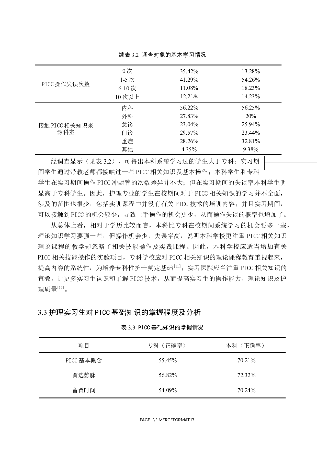 护理实习生对PICC相关知识掌握的调查研究-8491字.docx 第8页