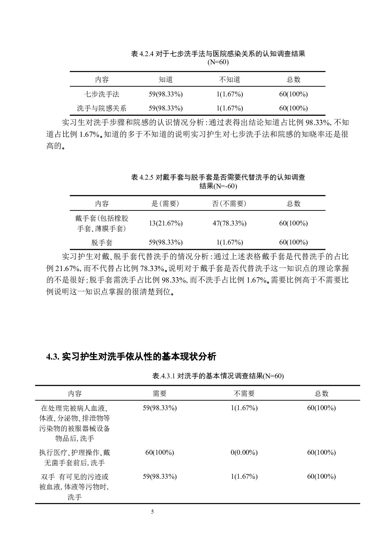 实习护生对洗手的认知和依从性调查分析-10250字.docx 第9页