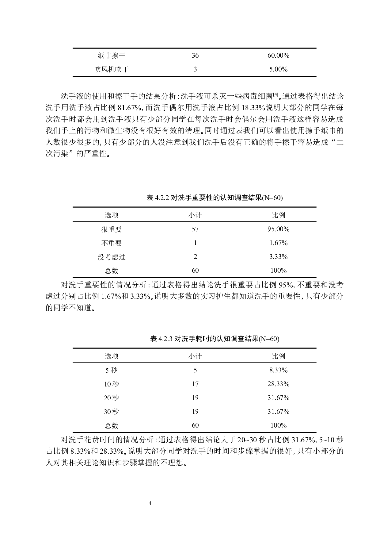 实习护生对洗手的认知和依从性调查分析-10250字.docx 第8页