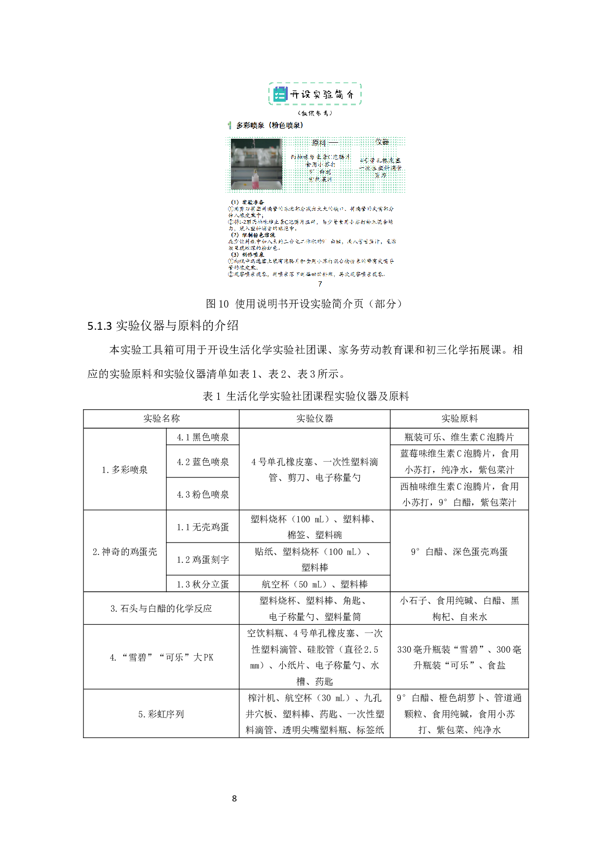 生活化学实验工具箱的应用研究AStudyontheApplicationofHomeChemistryExperimentToolbox-27099字.docx 第10页