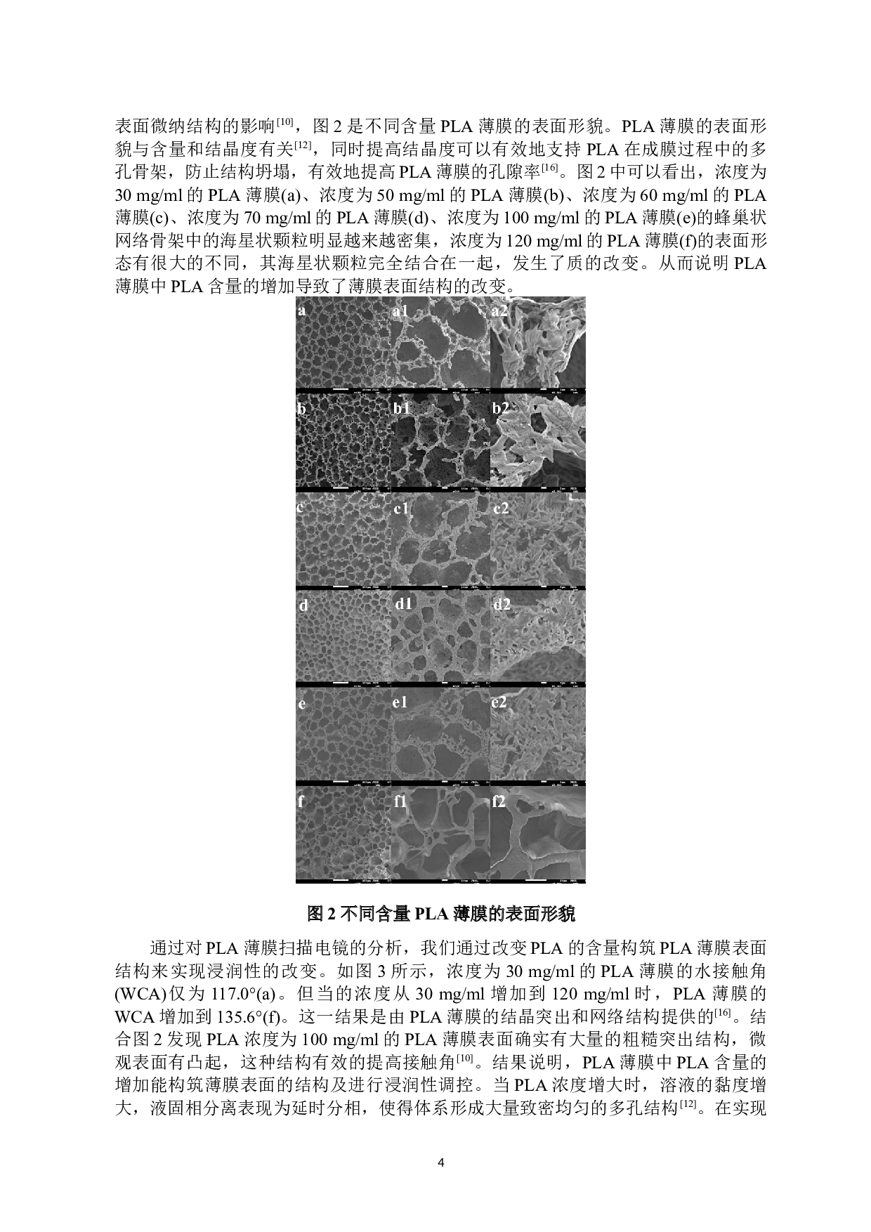 冷冻固化相分离法构筑PLA薄膜表面结构及浸润性调控-7399字.docx 第7页