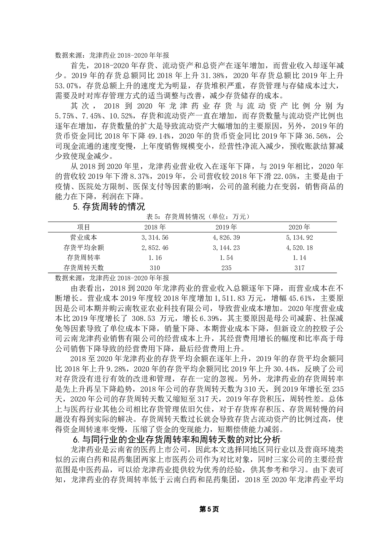 龙津药业存货管理研究-10715字.doc 第8页