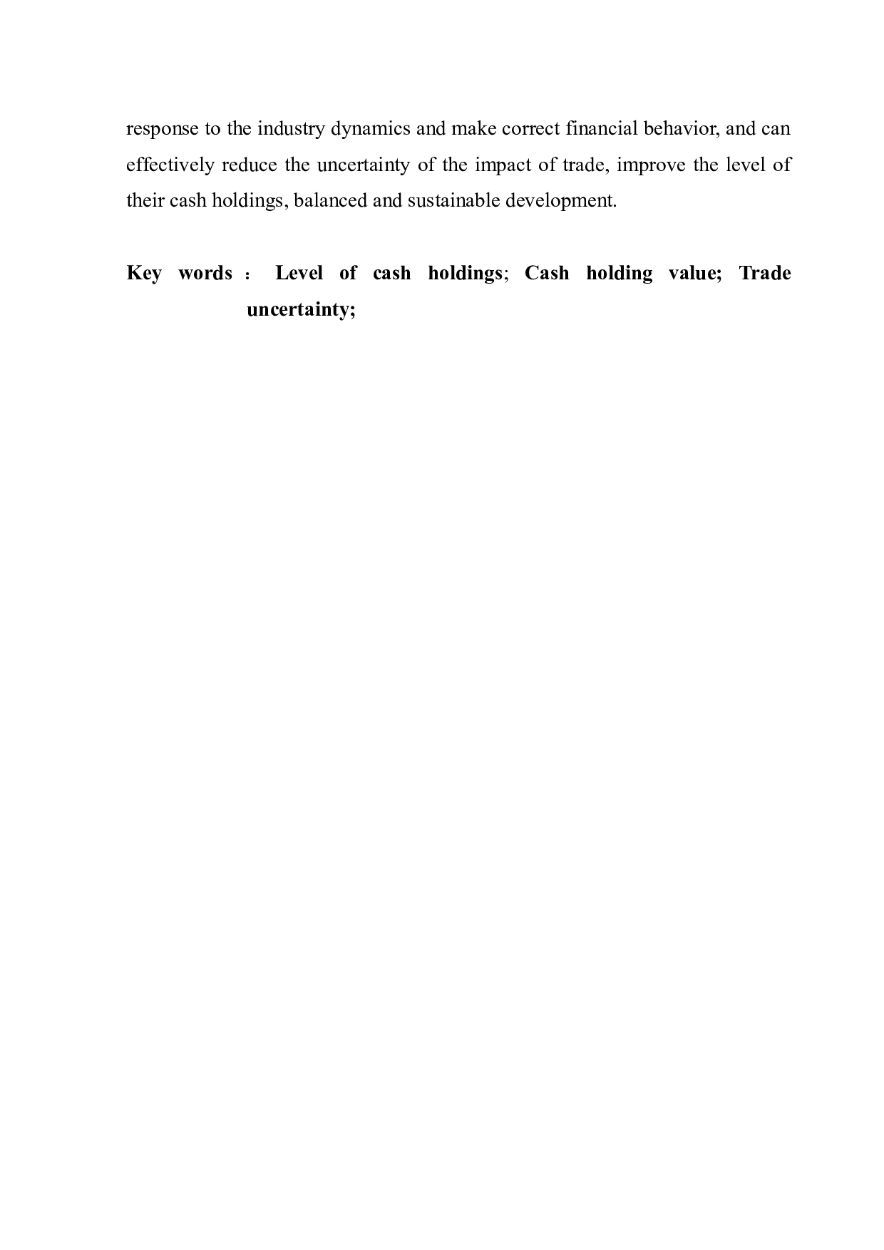 贸易不确定性与现金持有水平&mdash;&mdash;以A公司为例-12784字.docx 第3页