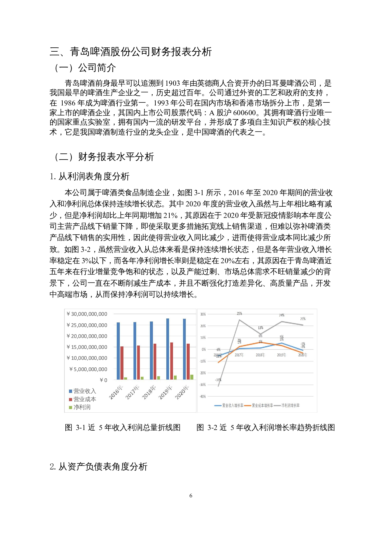啤酒制造业国内上市公司财务报表分析&mdash;&mdash;以青岛啤酒股份有限公司为例-15463字.docx 第8页
