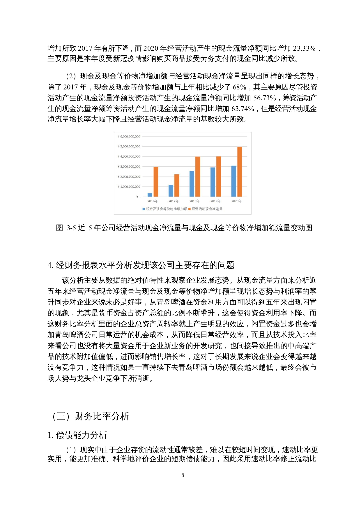 啤酒制造业国内上市公司财务报表分析&mdash;&mdash;以青岛啤酒股份有限公司为例-15463字.docx 第10页