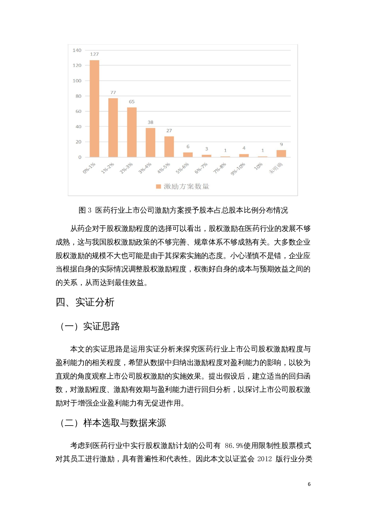上市公司股权激励与盈利能力的实证研究&mdash;&mdash;以医药行业为例-12551字.docx 第10页