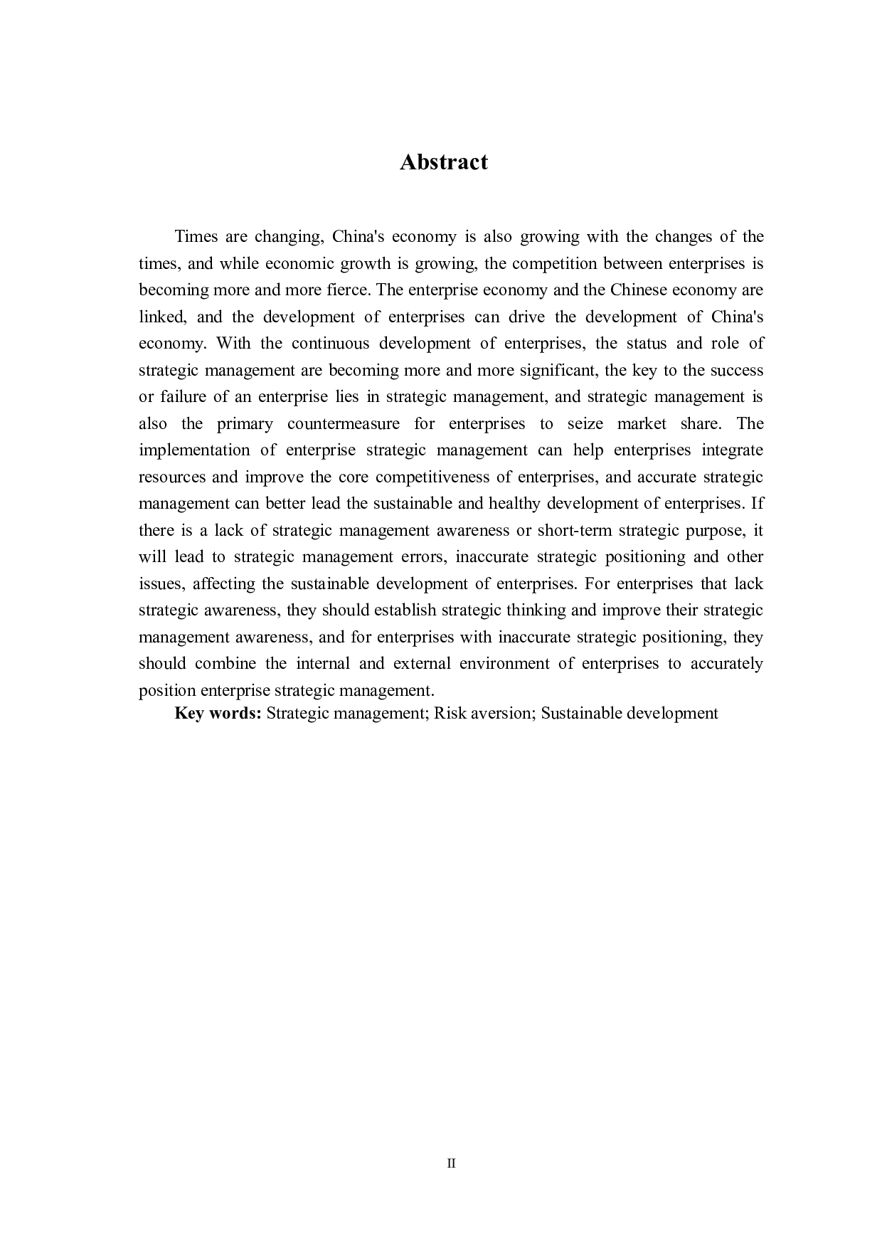 战略管理对企业可持续发展的影响-7422字.doc 第3页