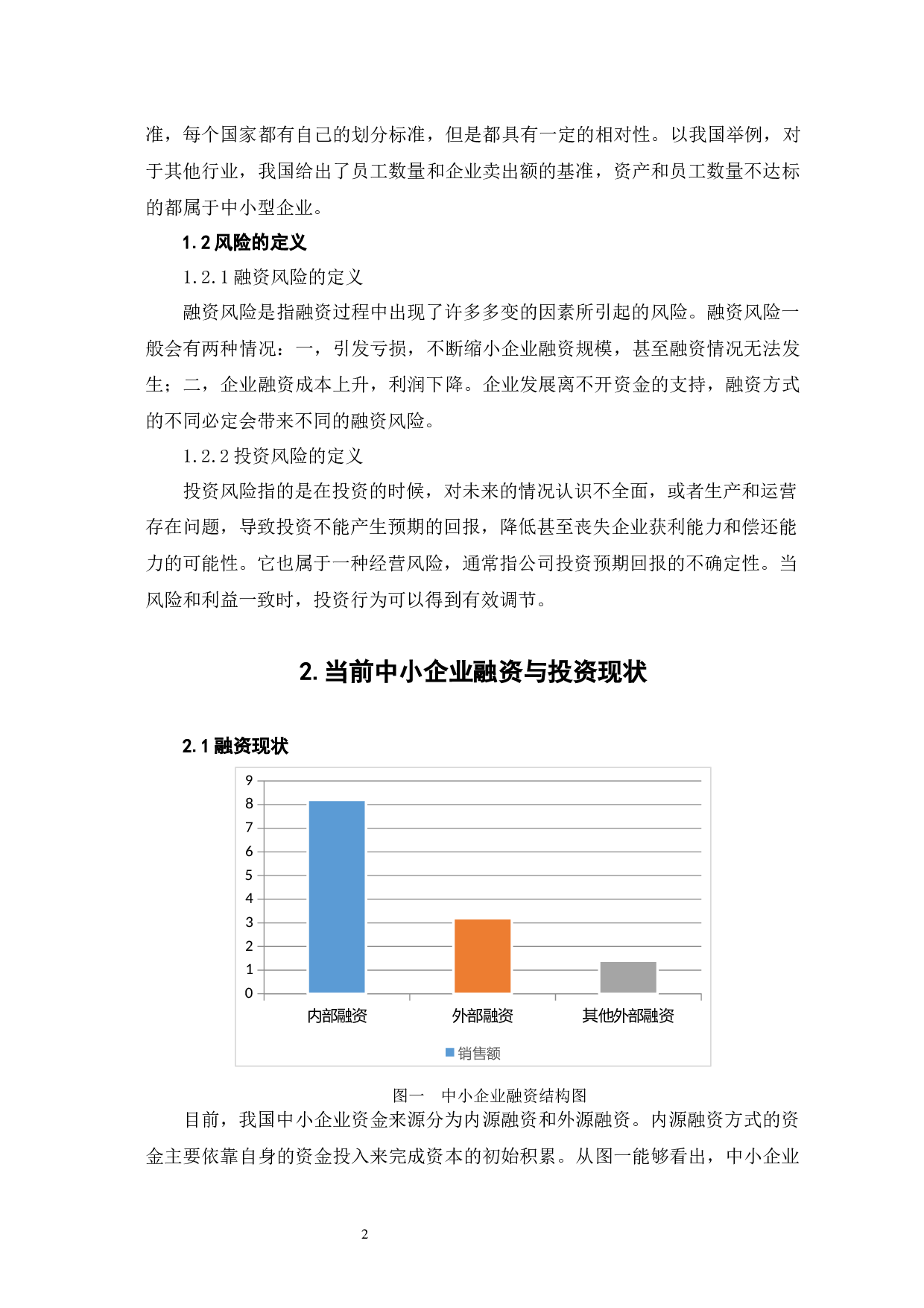 中小企业融资与投资风险管理研究-7426字.docx 第7页