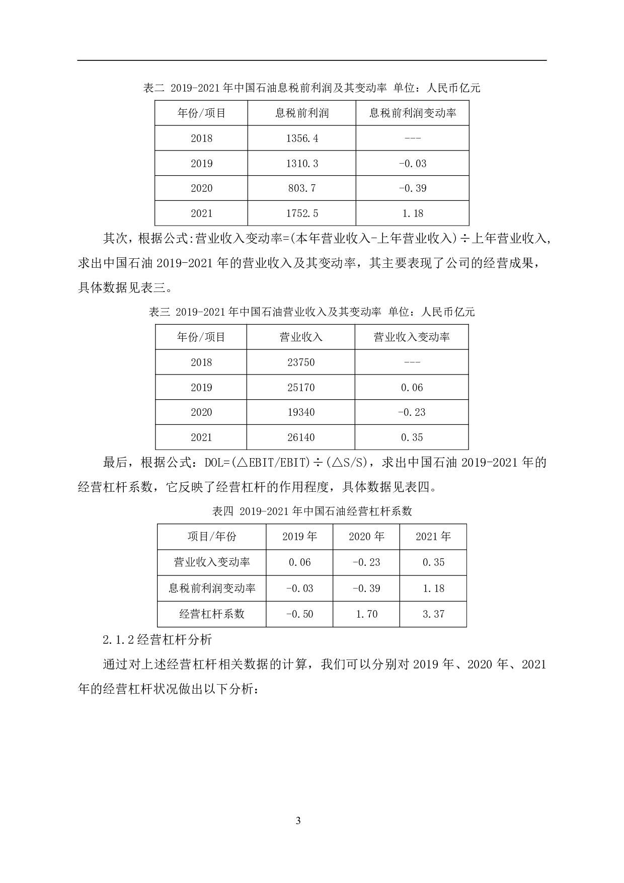 经营杠杆原理在中国石油天然气股份有限公司的应用研究-6043字.pdf 第6页