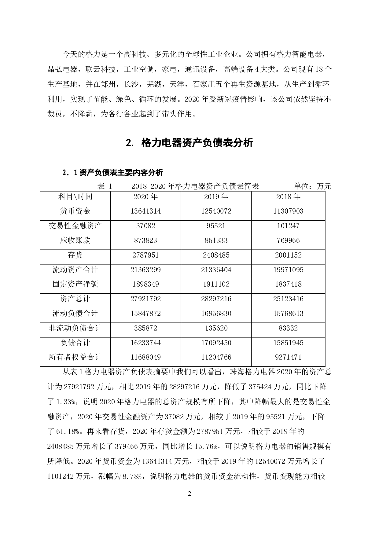 格力电器财务报表分析-6681字.doc 第5页