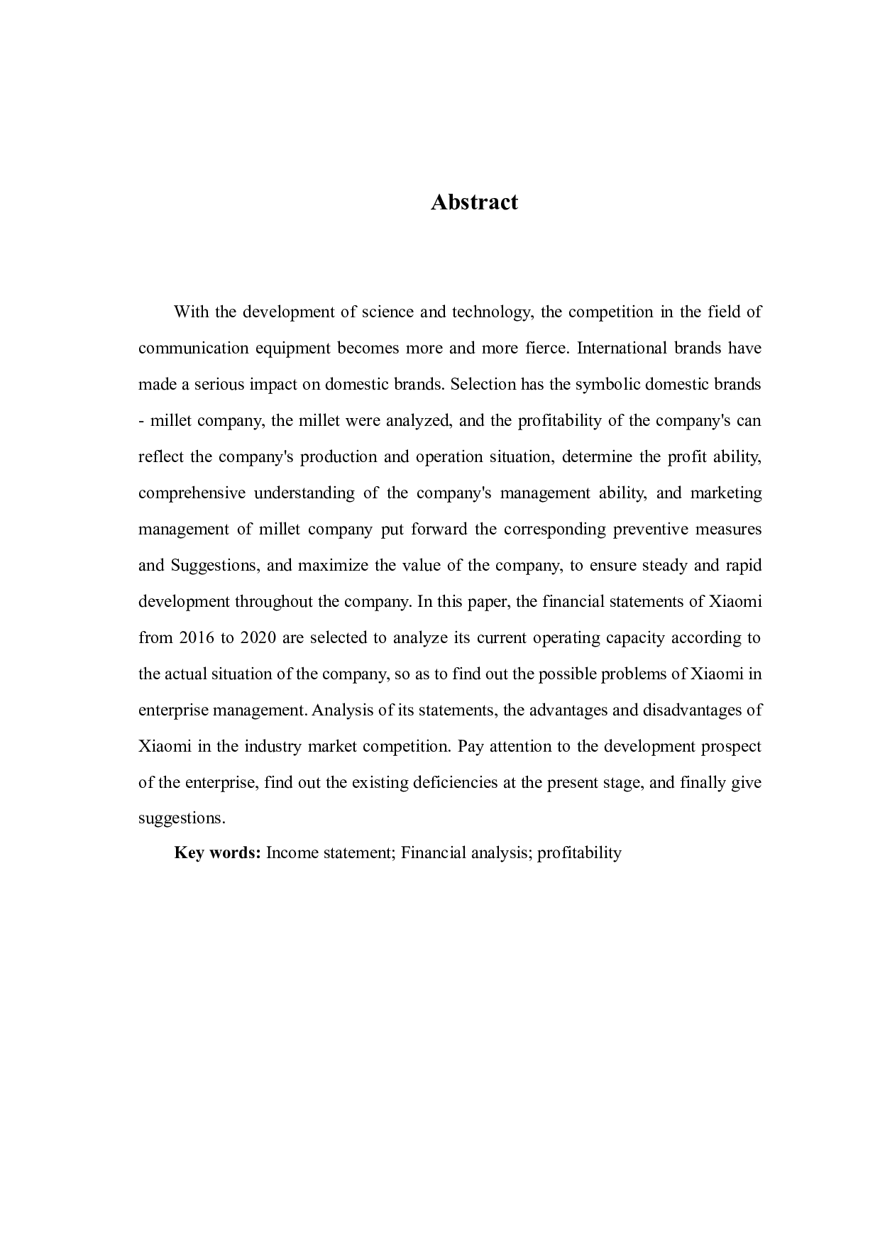 基于小米公司的利润表分析-6259字.docx 第3页