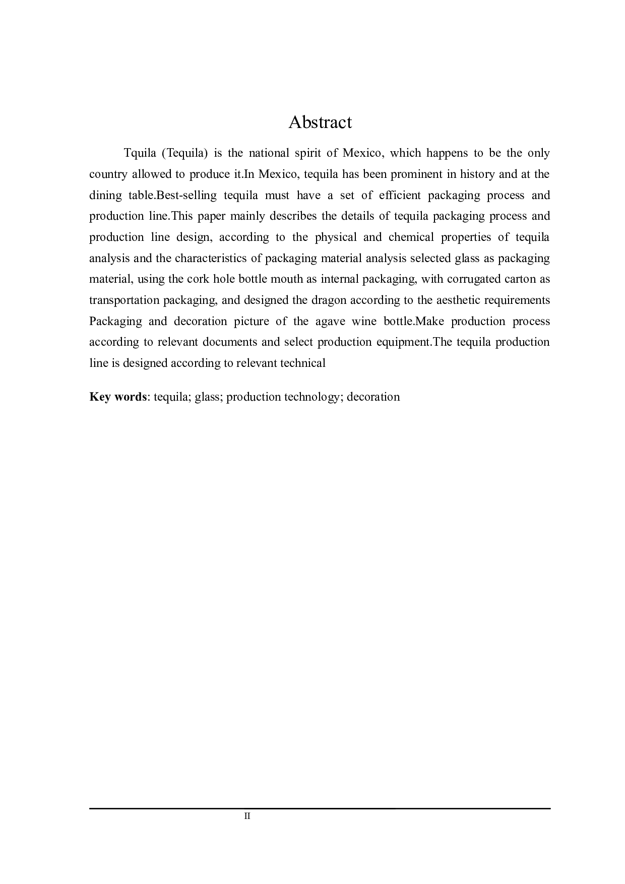 龙舌兰酒包装工艺及生产线设计-13945字.docx 第2页