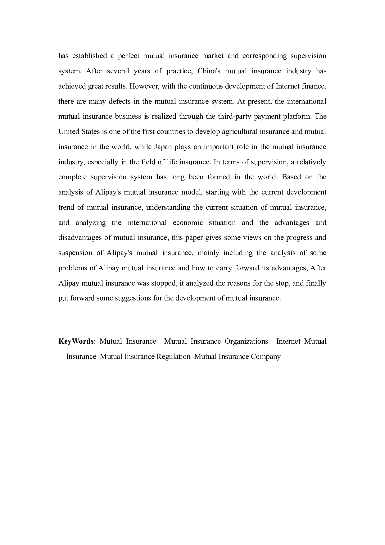 相互保险存在的问题分析&mdash;&mdash;以支付宝&ldquo;相互保&rdquo;为例-13345字.docx 第3页