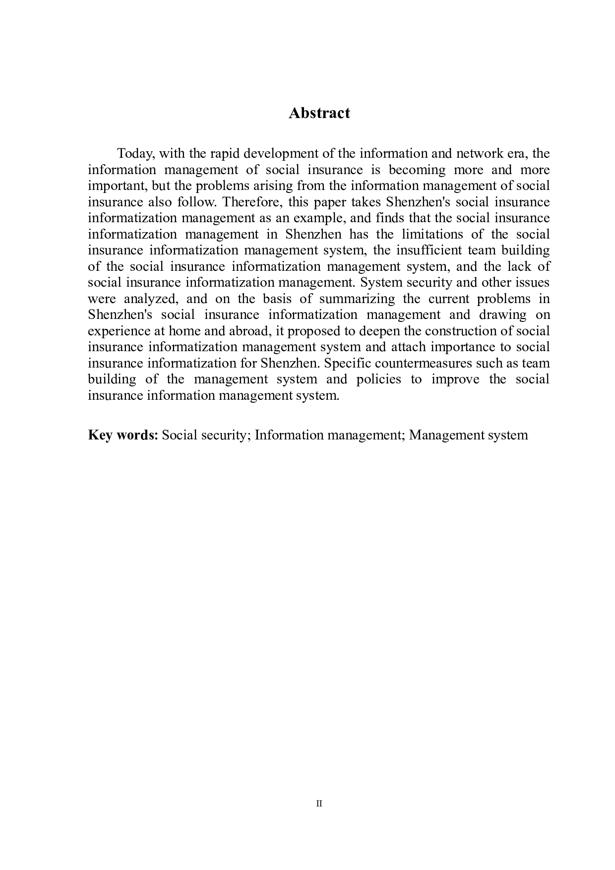 浅析深圳市社会保险信息化管理的问题与对策-11768字.doc 第3页