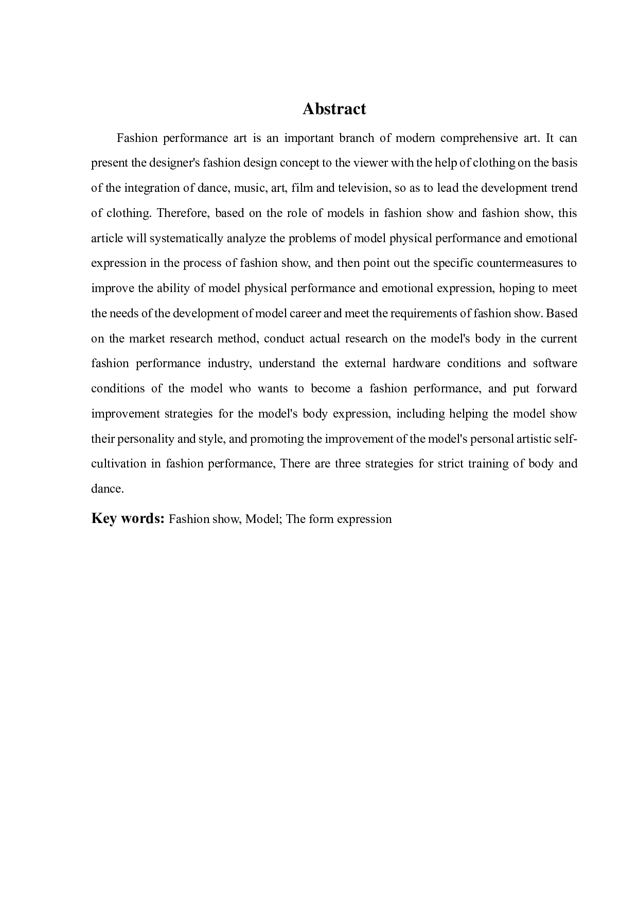 论服装表演中模特形体表达-10106字.pdf 第1页