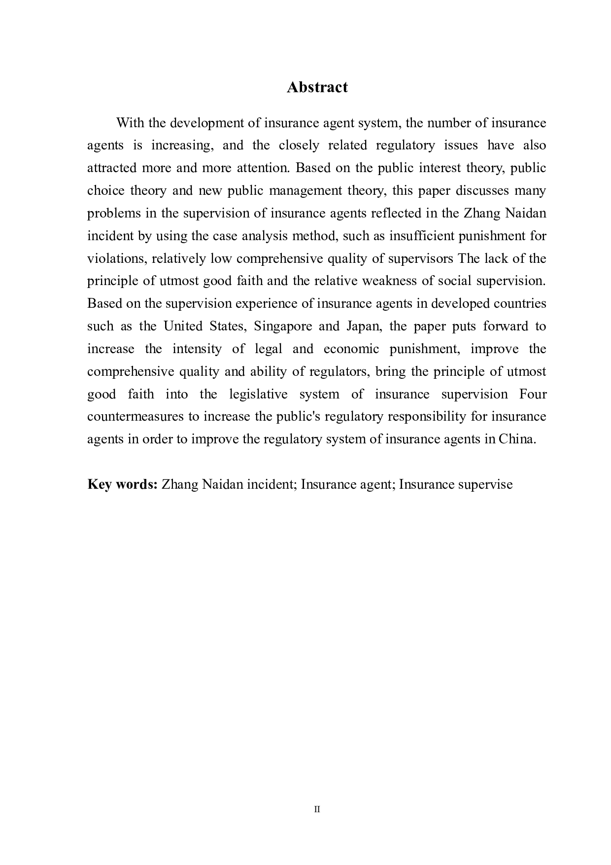 基于张乃丹事件的保险代理人监管研究-9174字.docx 第3页