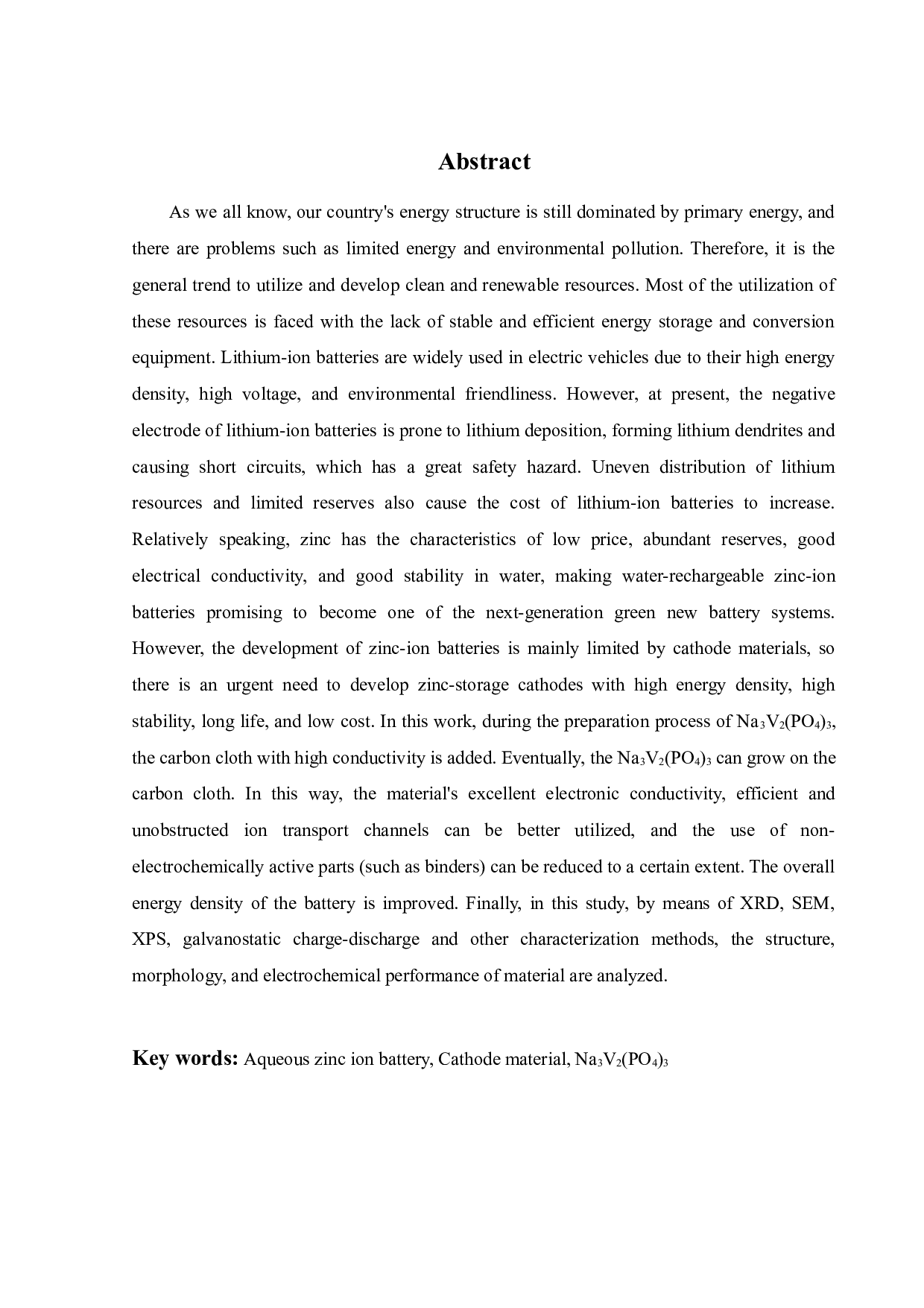 Na3V2(PO4)3的合成及储锌性能研究-16203字.docx 第2页