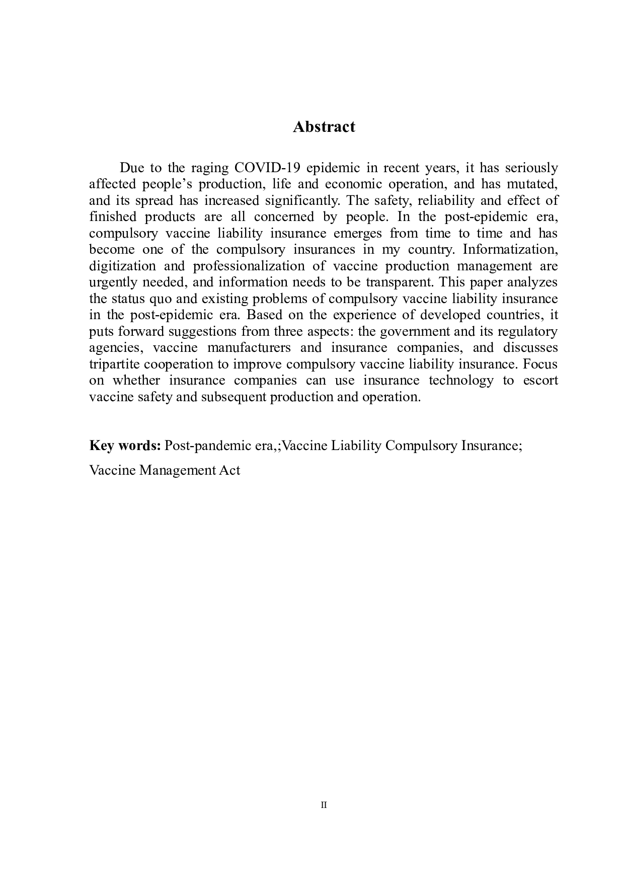 后疫情时代我国疫苗责任强制保险研究-10972字.doc 第3页