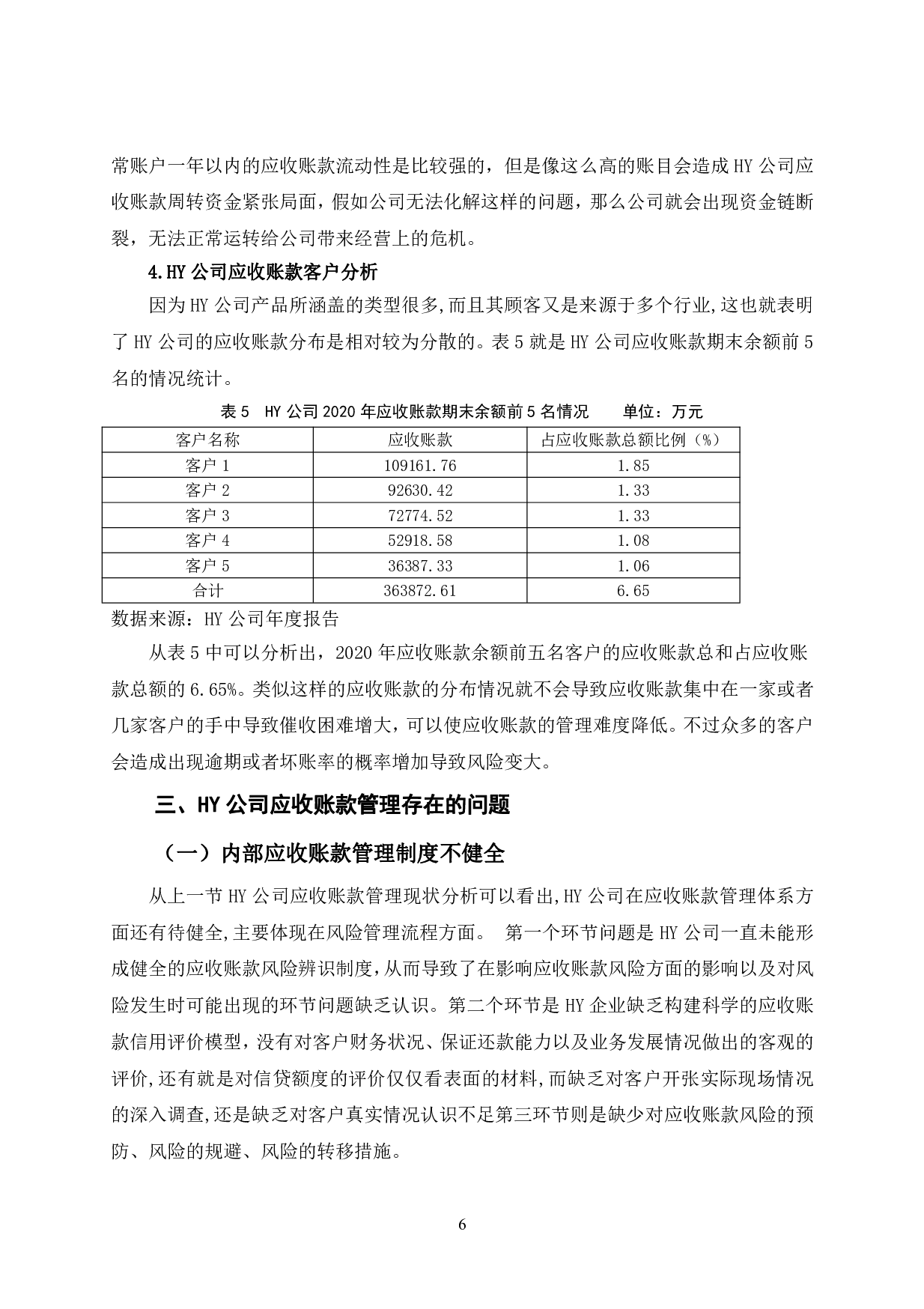 HY公司应收账款管理及对策-9285字.pdf 第9页