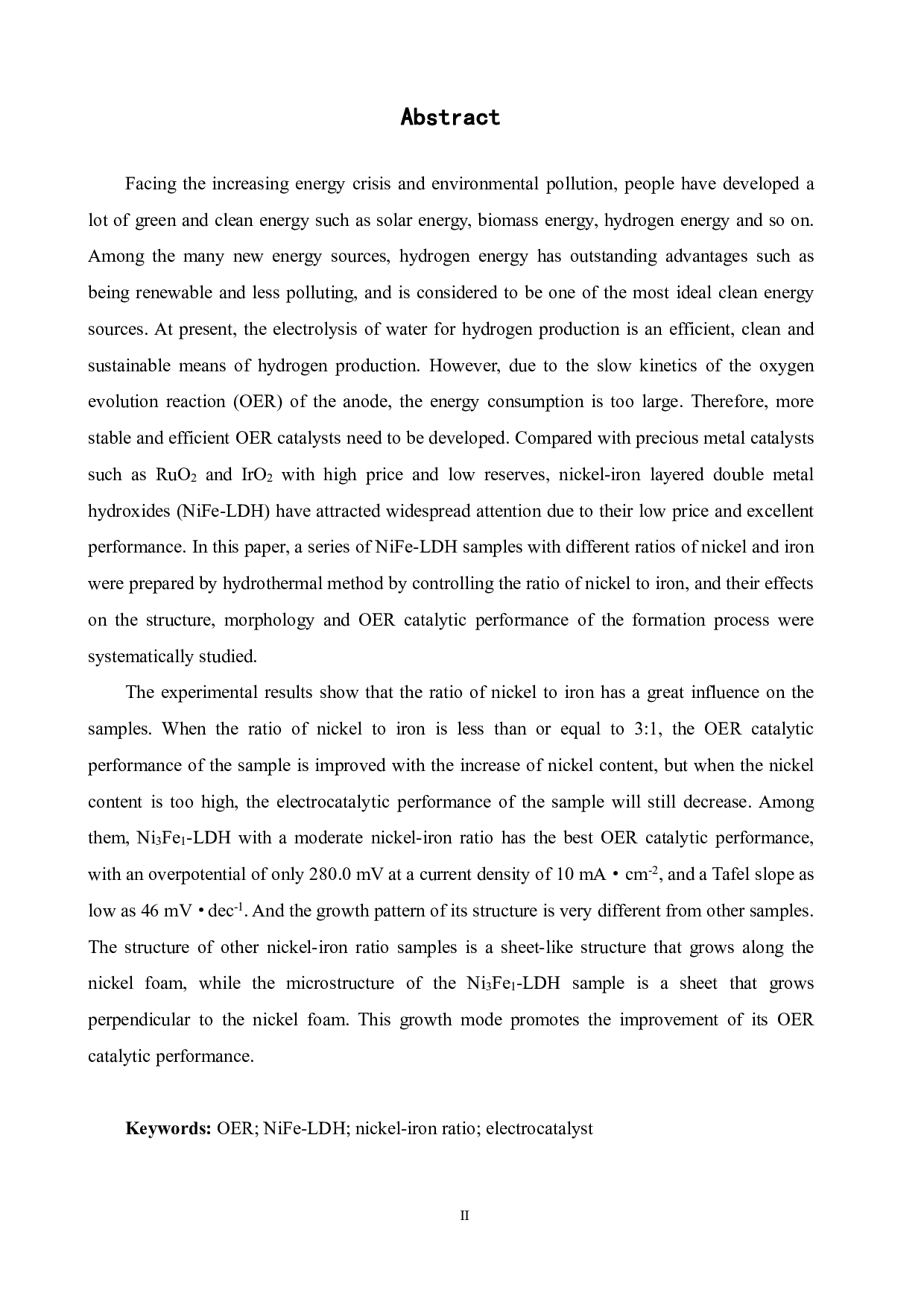 NiFe-LDH的制备及电催化性能研究-14595字.pdf 第2页