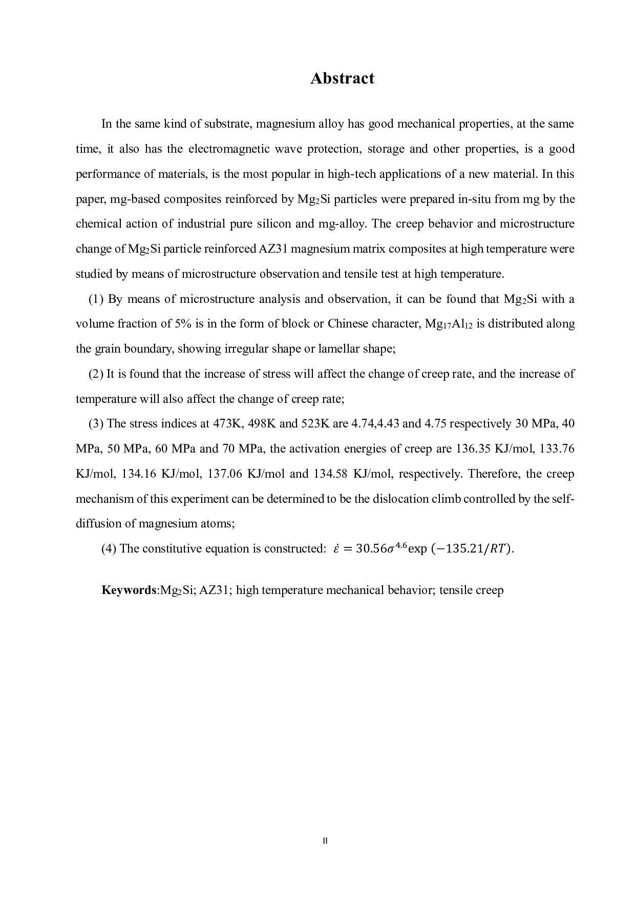 Mg2Si增强AZ31镁基复合材料的高温力学行为的研究-14067字.pdf 第2页