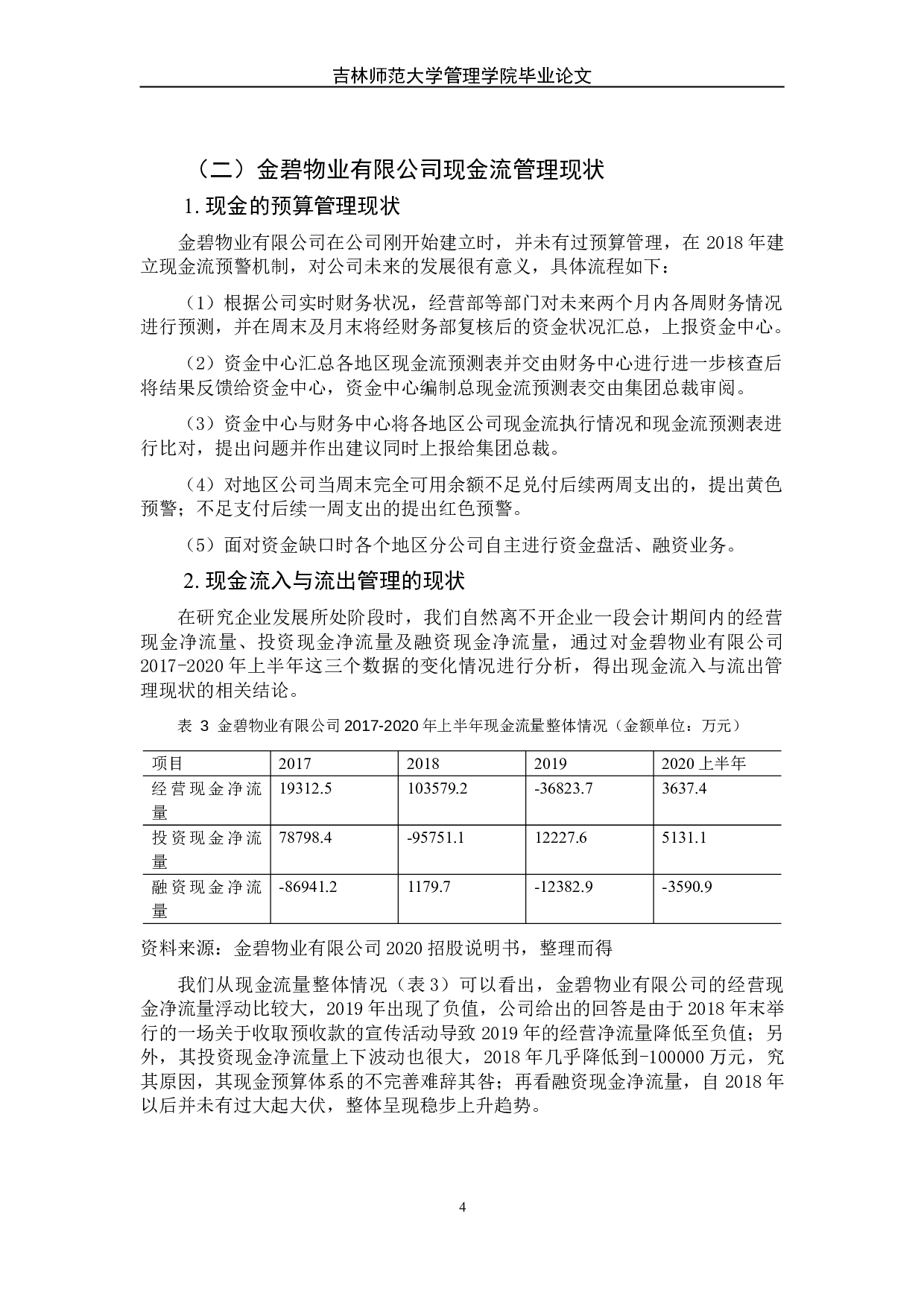 现金流管理存在的问题及对策分析&mdash;&mdash;以金碧物业有限公司为例-8904字.doc 第8页