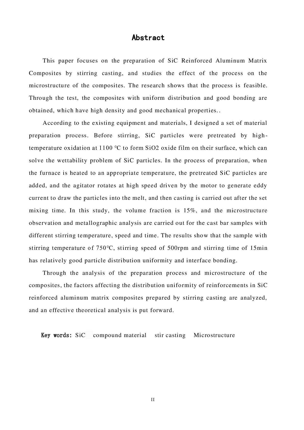 搅拌铸造法制备SiC增强铝基复合材料的工艺研究-15314字.pdf 第2页