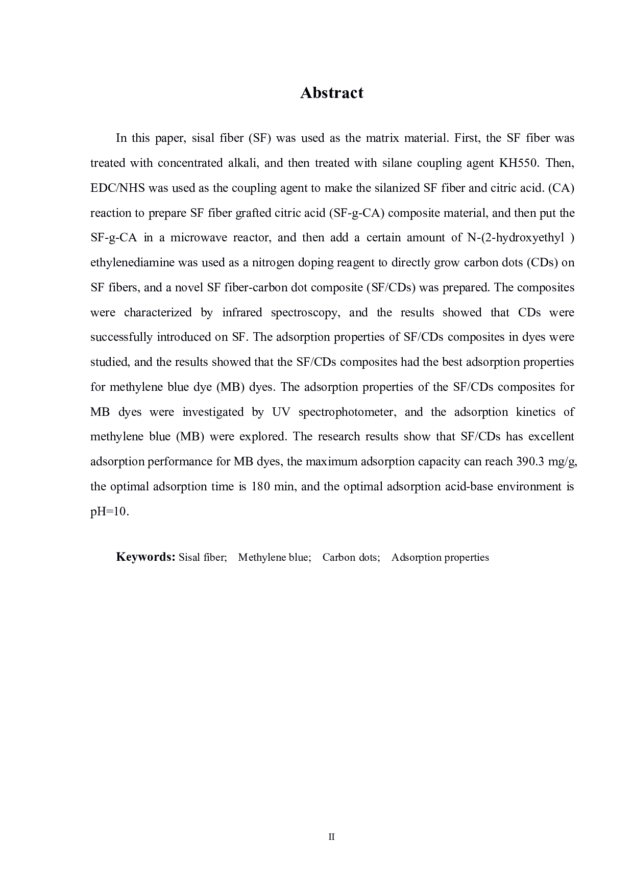 剑麻纤维原位生长聚合物碳点及其在染料吸附中的应用-11057字.pdf 第2页