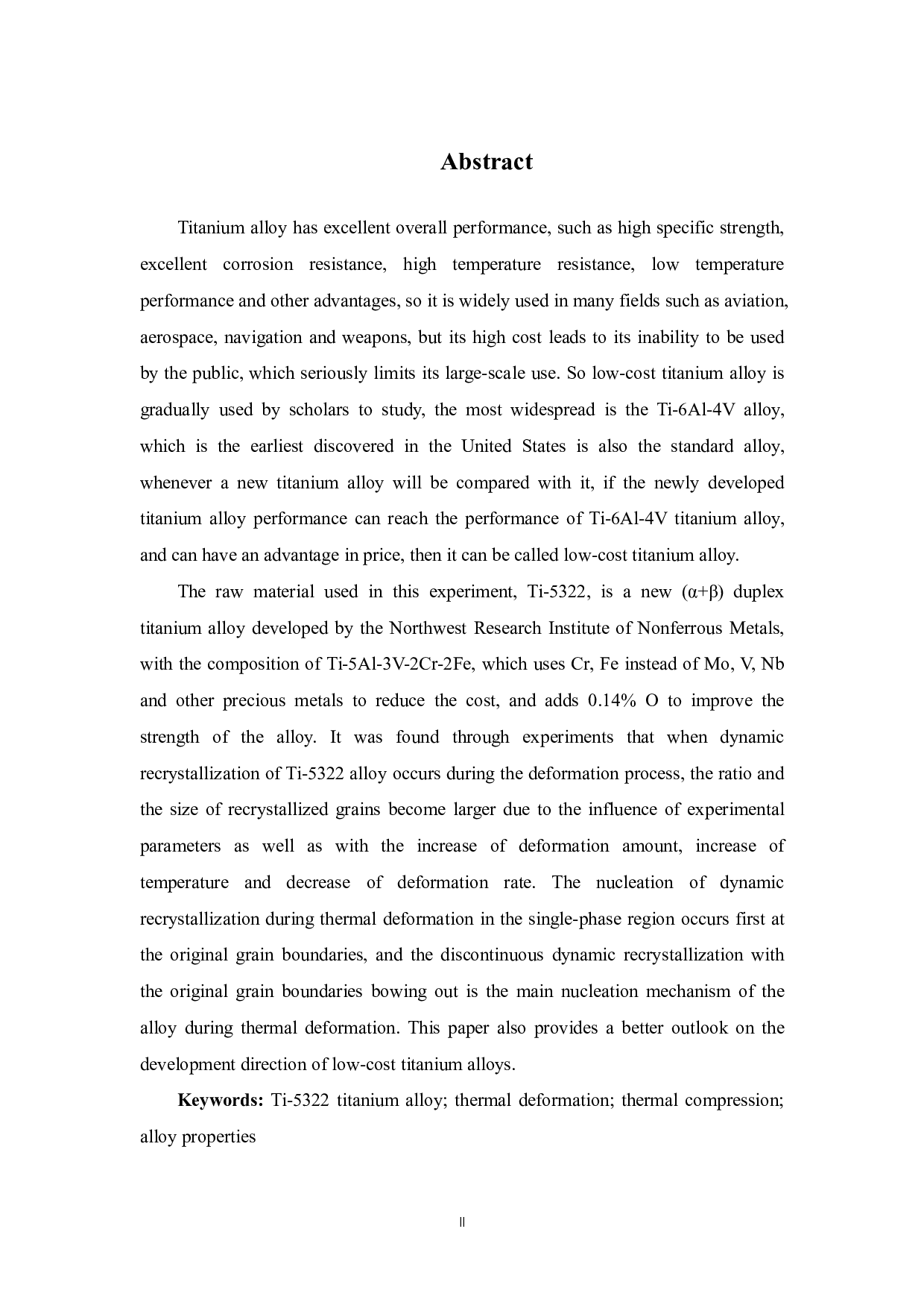 Ti-5Al-3V-2Cr-2Fe 新型钛合金热变形工艺研究-13887字.pdf 第2页
