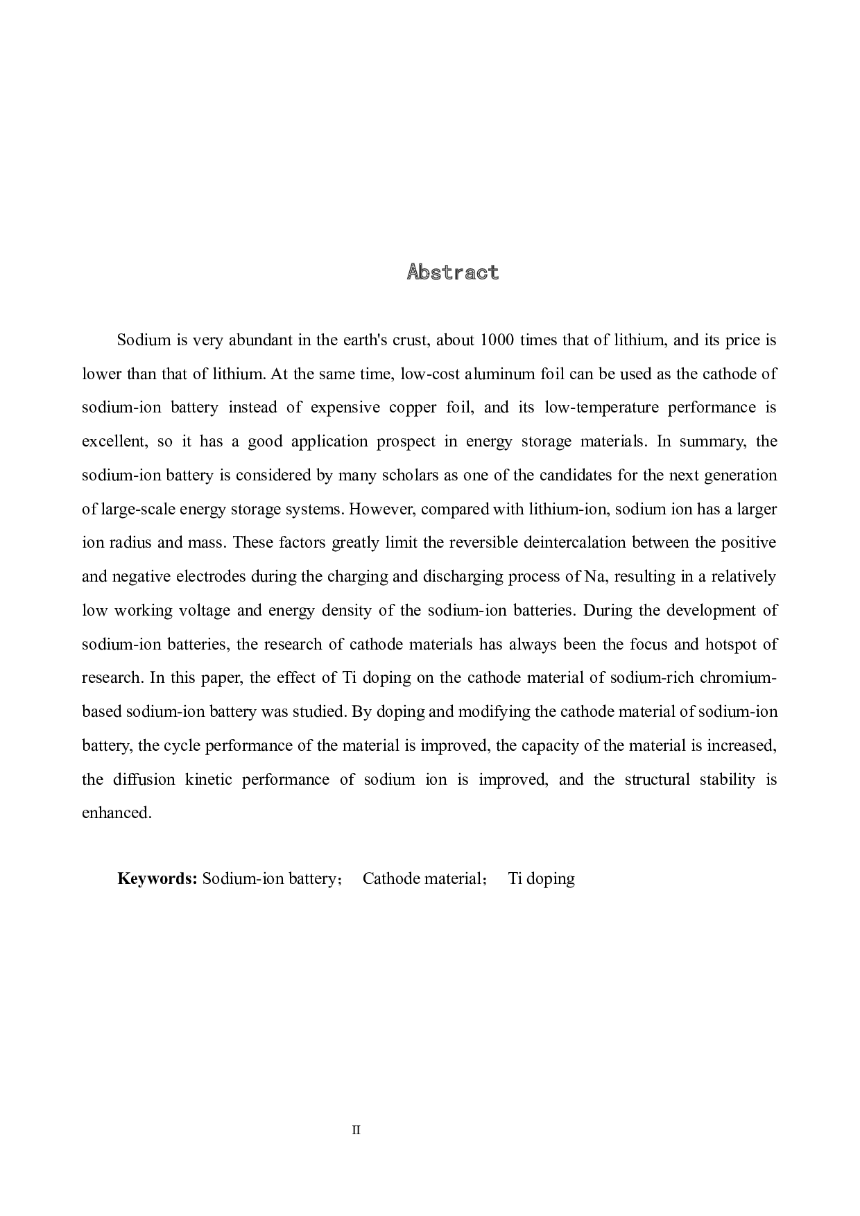 Ti掺杂对富钠铬基钠离子电池层状正极材料的影响-14428字.docx 第2页