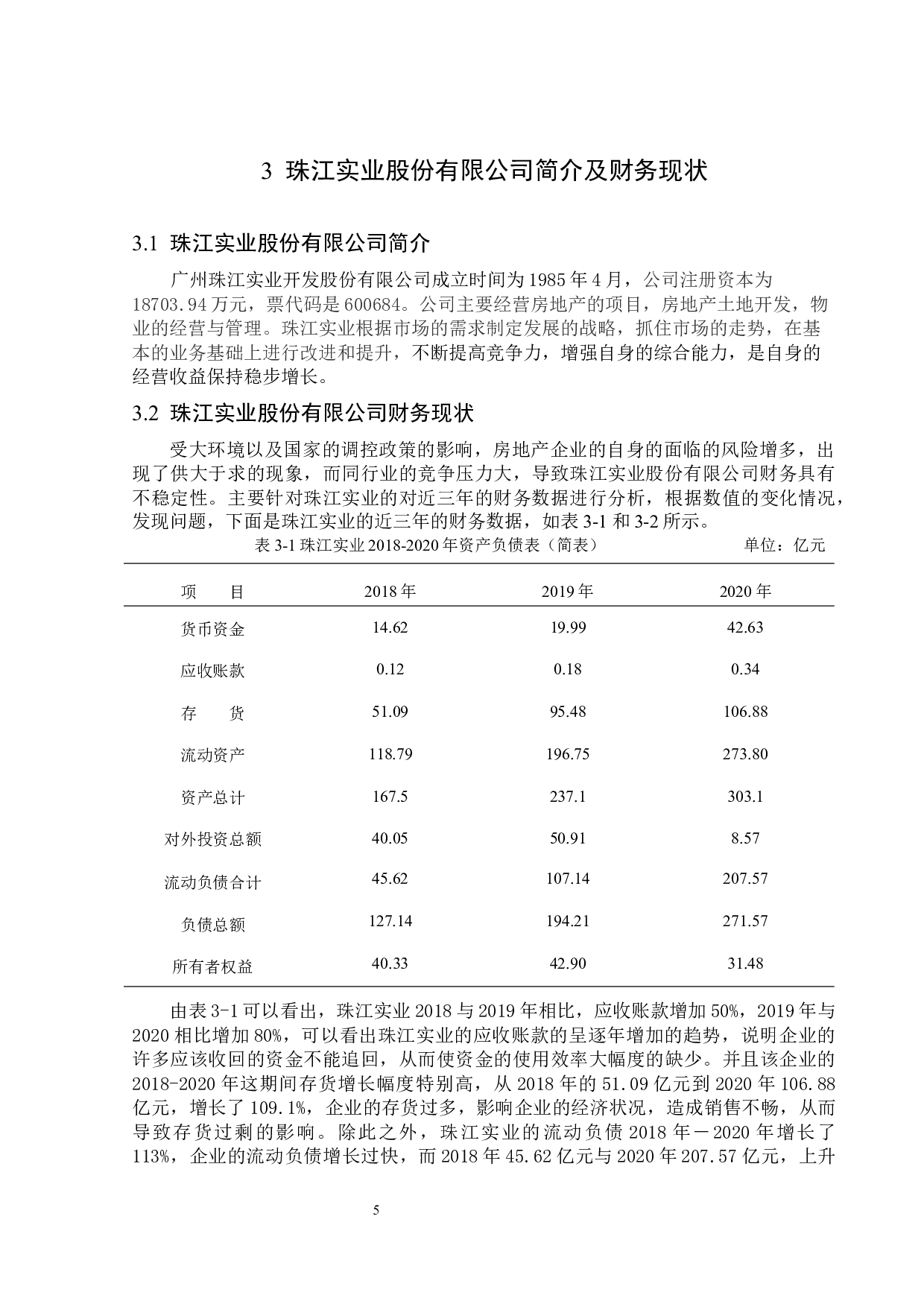 珠江实业股份有限公司财务风险分析-13291字.docx 第9页
