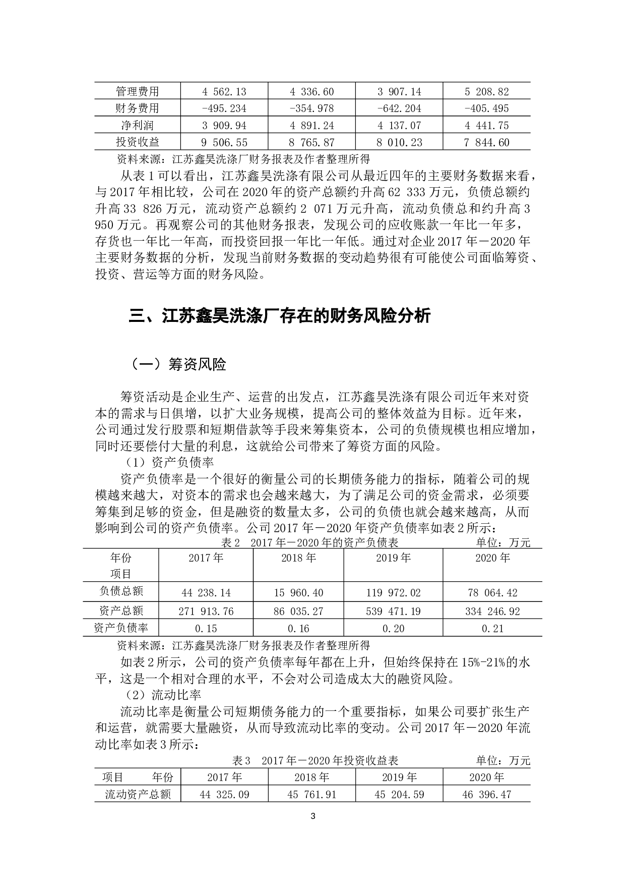 江苏鑫昊洗涤厂财务风险分析与控制-8826字.docx 第8页