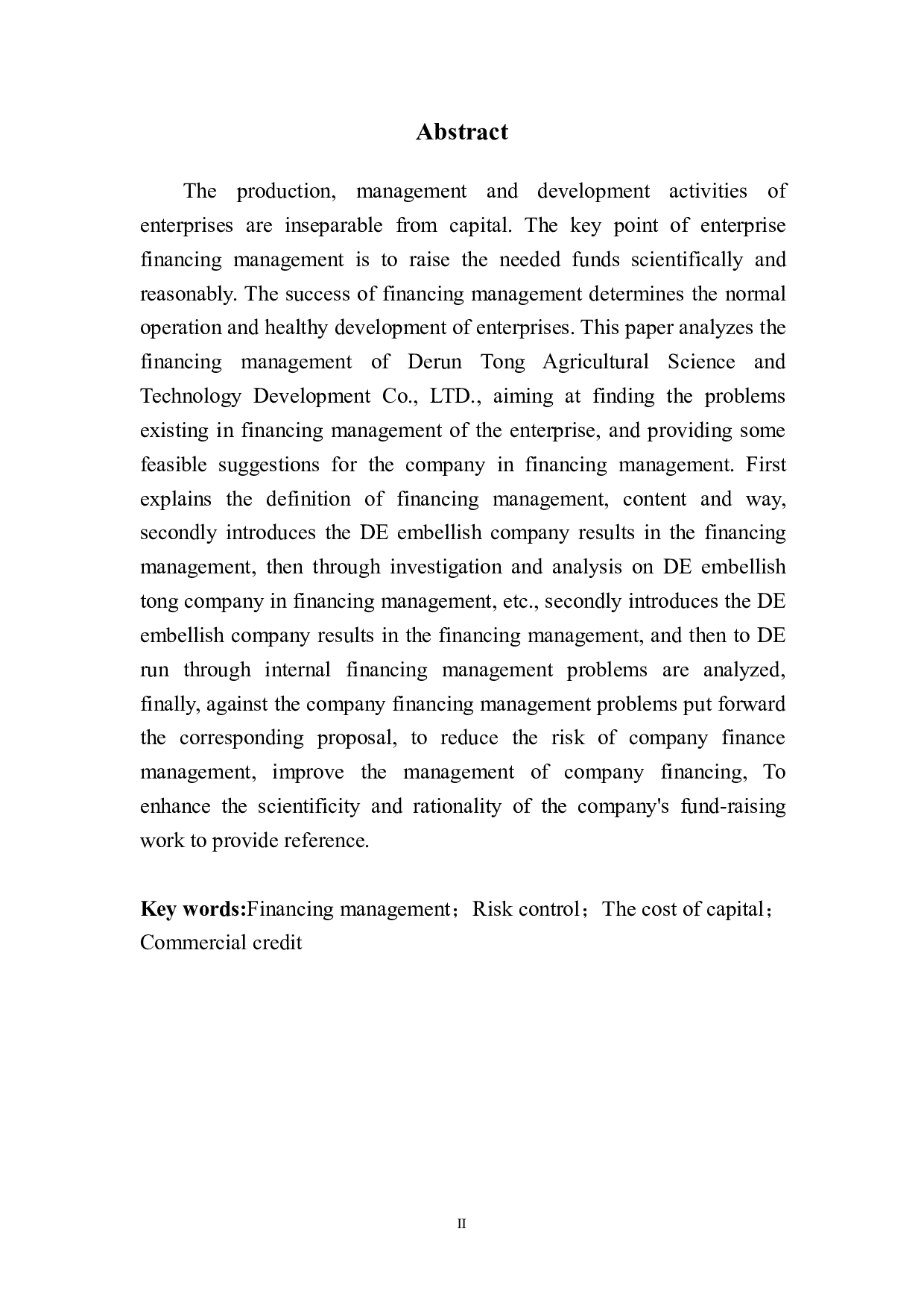 德润通公司筹资管理存在的问题及对策研究-10571字.pdf 第3页
