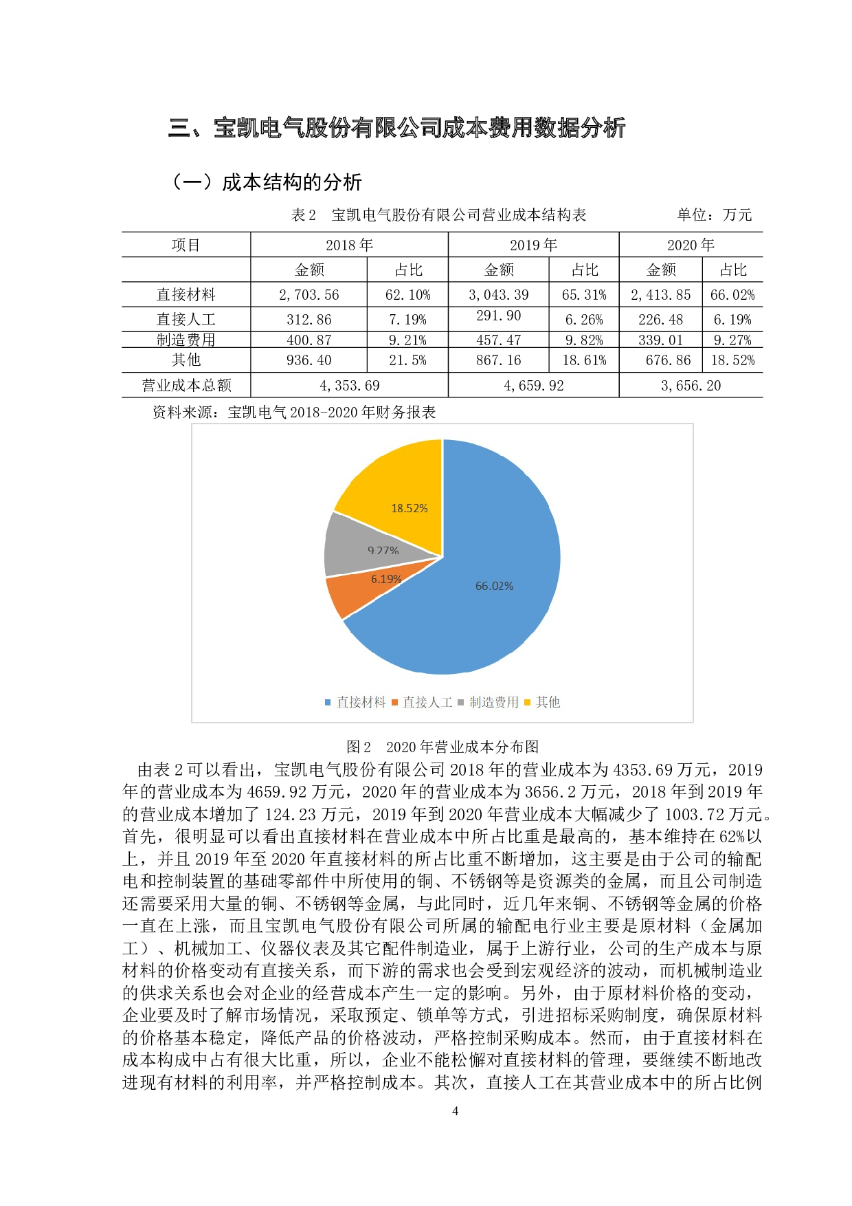 宝凯电气股份有限公司成本费用管理研究-9721字.doc 第7页