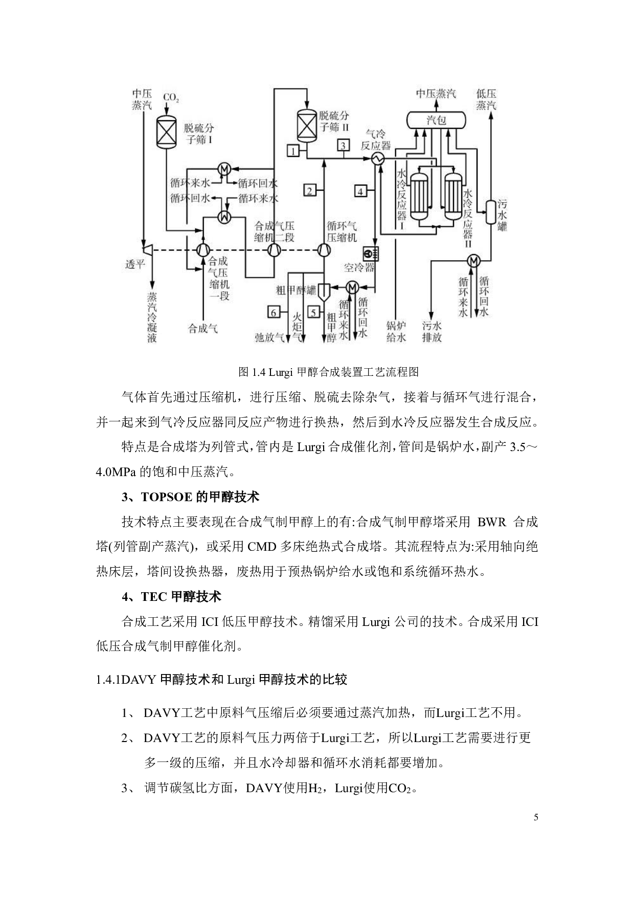 年产 50万吨甲醇工艺流程与反应器设计-22398字.pdf 第8页