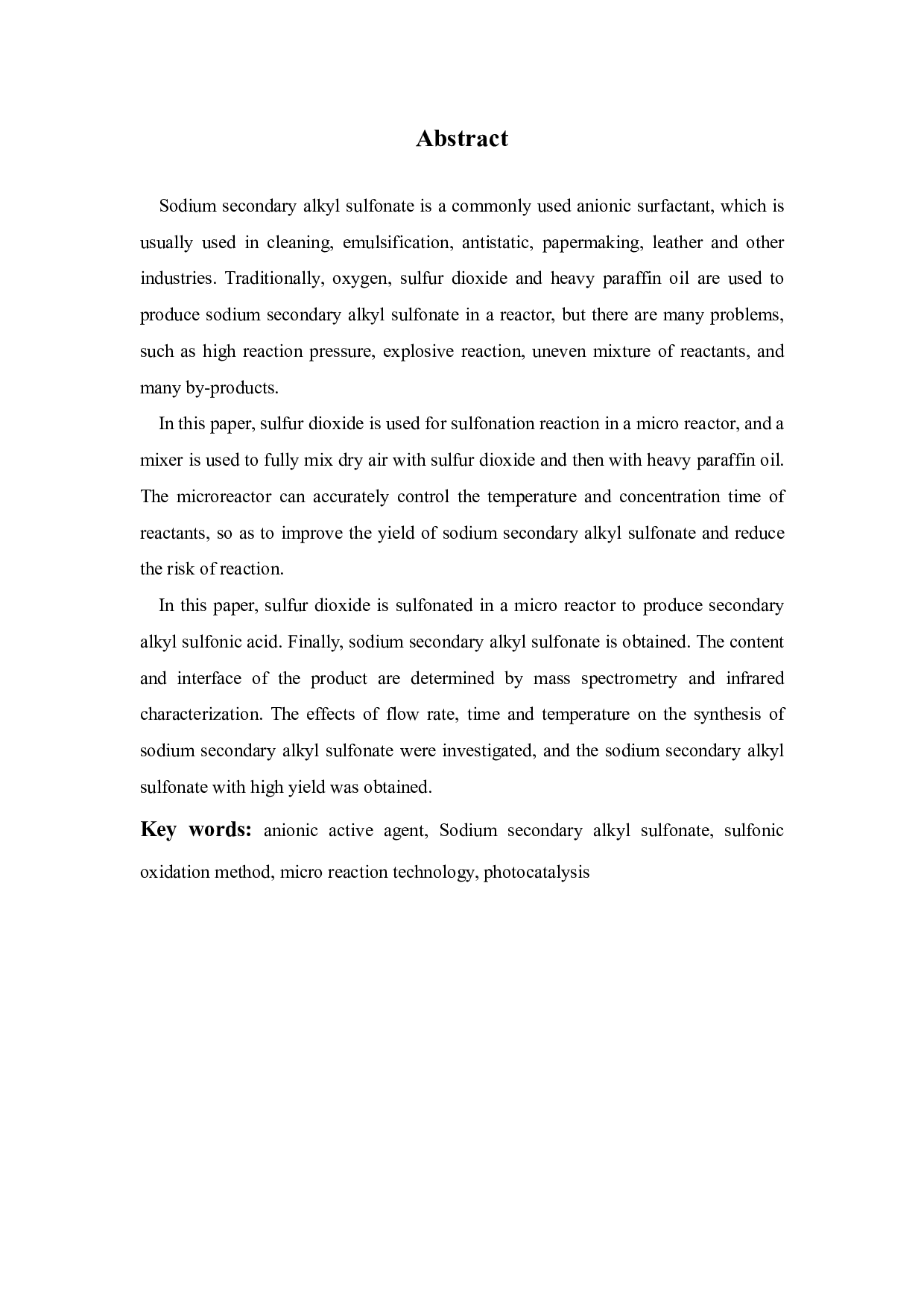 仲烷基磺酸钠的合成新工艺研究-17843字.pdf 第8页