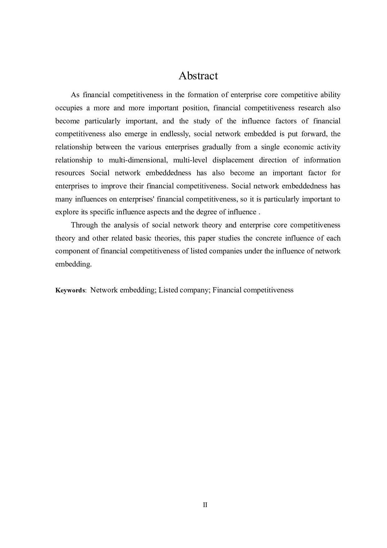 网络嵌入对上市公司财务竞争力研究-20237字.doc 第2页