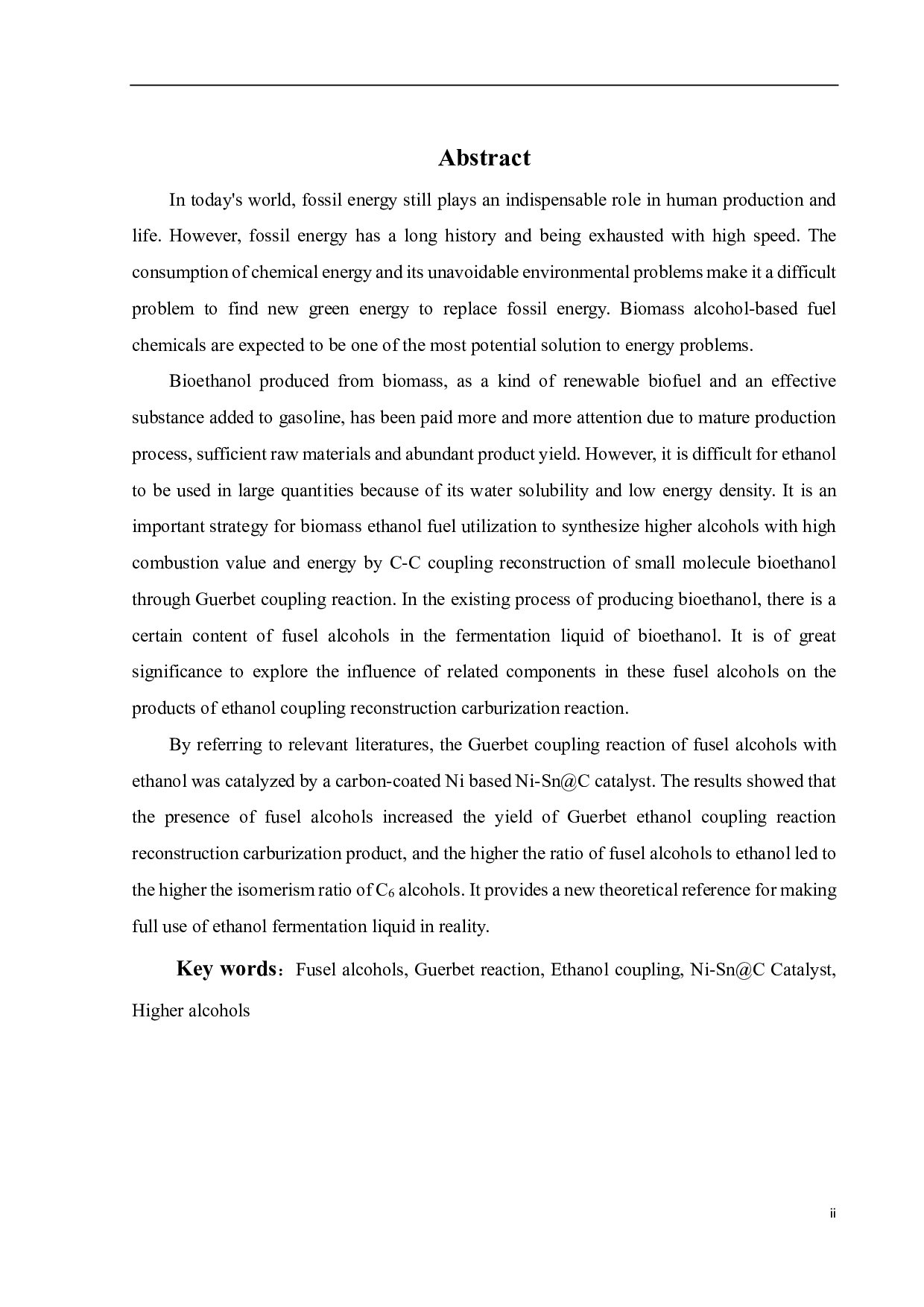 杂醇协同乙醇水相重构增碳研究-15799字.pdf 第1页