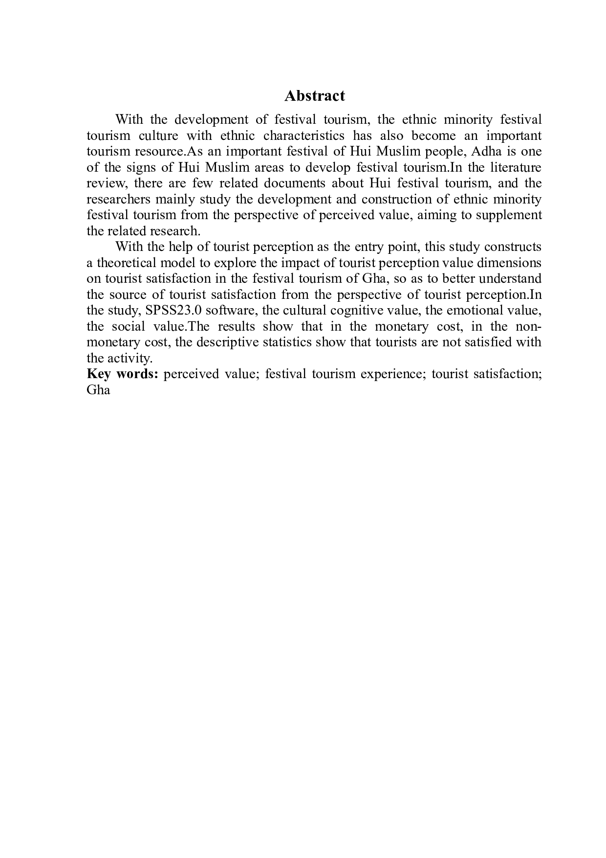 基于感知价值的节庆旅游体验研究&mdash;&mdash;以古尔邦节为例-13549字.doc 第2页