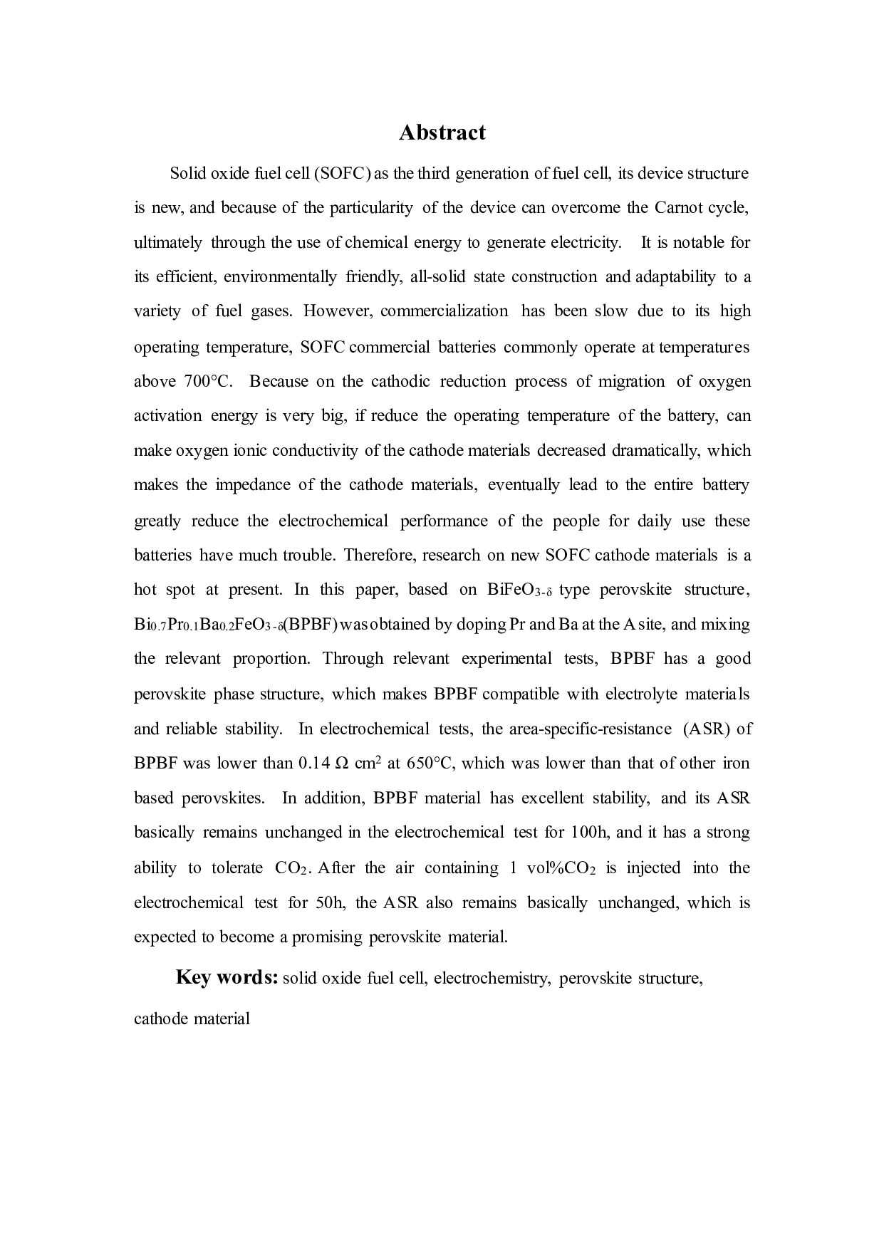 双掺杂铋铁基钙钛矿阴极材料的制备及其电化学性能研究-21121字.pdf 第9页