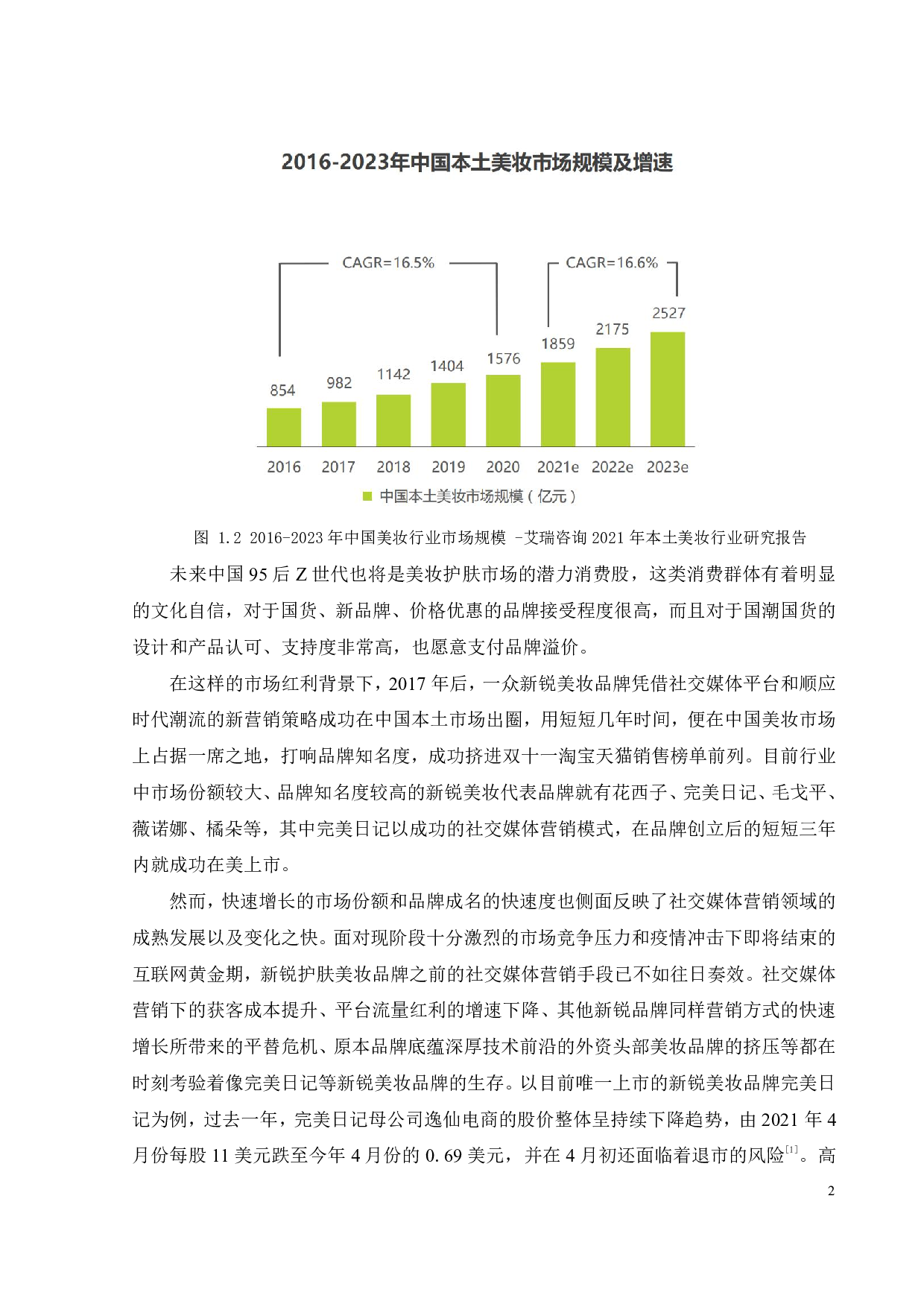 自媒体背景下完美日记营销策略优化研究-26428字.pdf 第5页