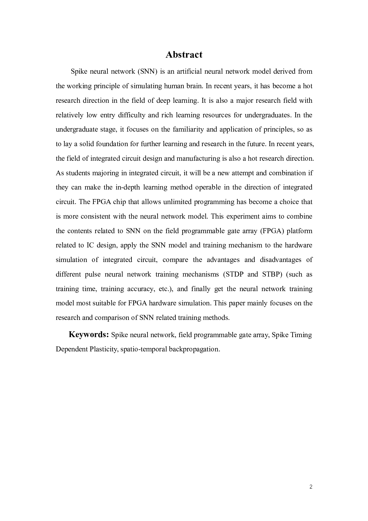 基于FPGA的STDP训练加速技术研究-20908字.pdf 第2页