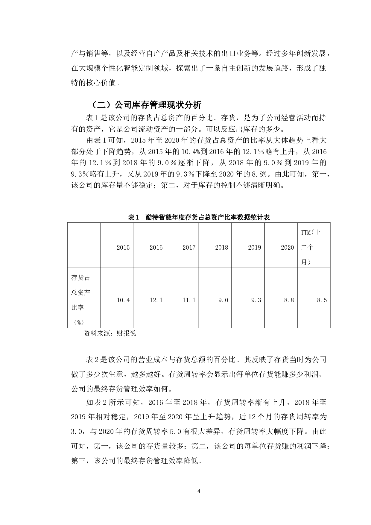 青岛酷特智能股份有限公司库存管理现状分析与对策研究-12173字.doc 第7页