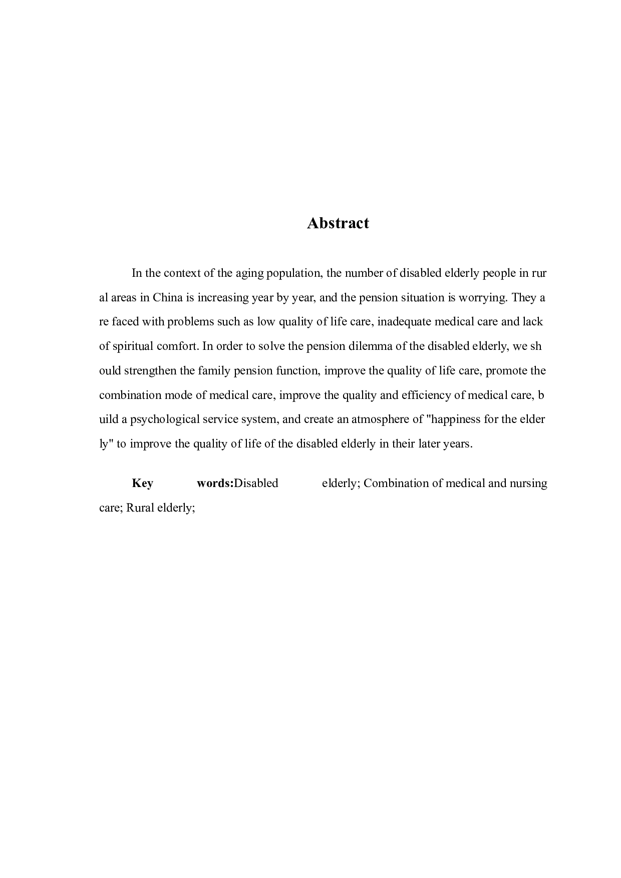 医养结合背景下农村失能老人养老服务需求及提升对策-9801字.doc 第3页