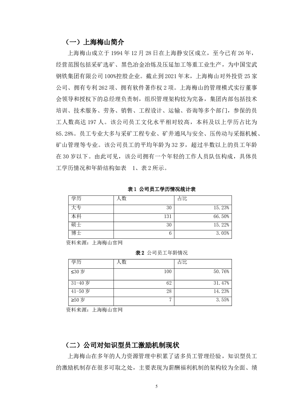 上海梅山有限公司知识型员工的激励中存在的问题分析-11786字.doc 第8页